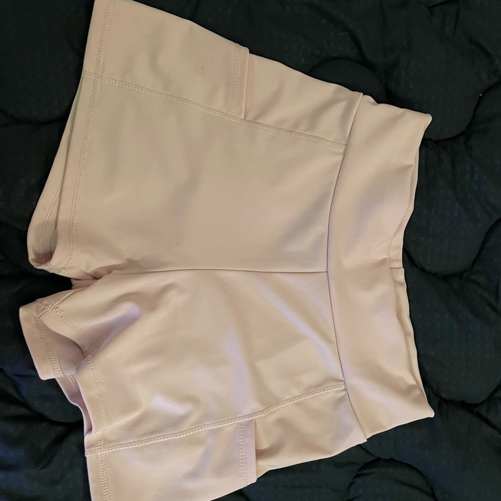 womens biker shorts, athletic shorts, new, worn once